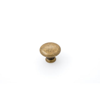 Shaker 30mm Plain Knob - Antique Brass