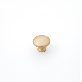 Shaker 30mm Plain Knob - Matt Brushed Brass