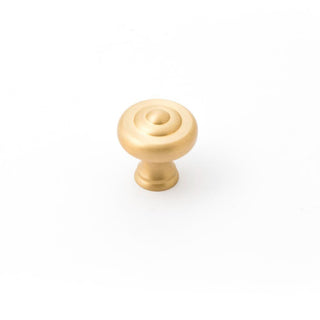 Decade 32mm Fluted Knob - Satin Brass