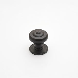 Decade 38mm Fluted Knob & Backplate - Matt Black
