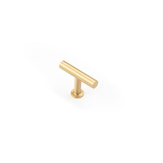 Strand 50mm Solid Brass T-Bar Handle - Satin Brass