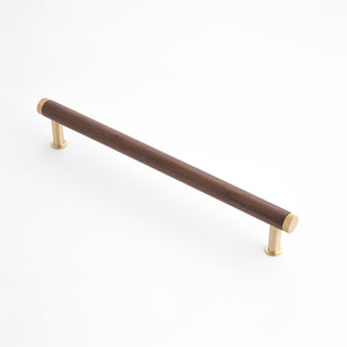Tundra 192mm Handle - Walnut Satin Brass