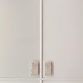 Cast 96mm Large Flat Cabinet Pull - Silver