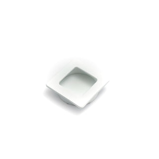 Dune 50mm Square Recessed Pull - Matt White