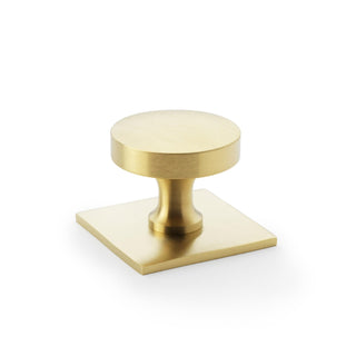 Hastings 38mm Knob on Backplate - Satin Brass PVD