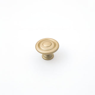Shaker 35mm Fluted Knob - Matt Brushed Brass