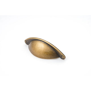 Shaker 64mm Cup Pull - Antique Brass