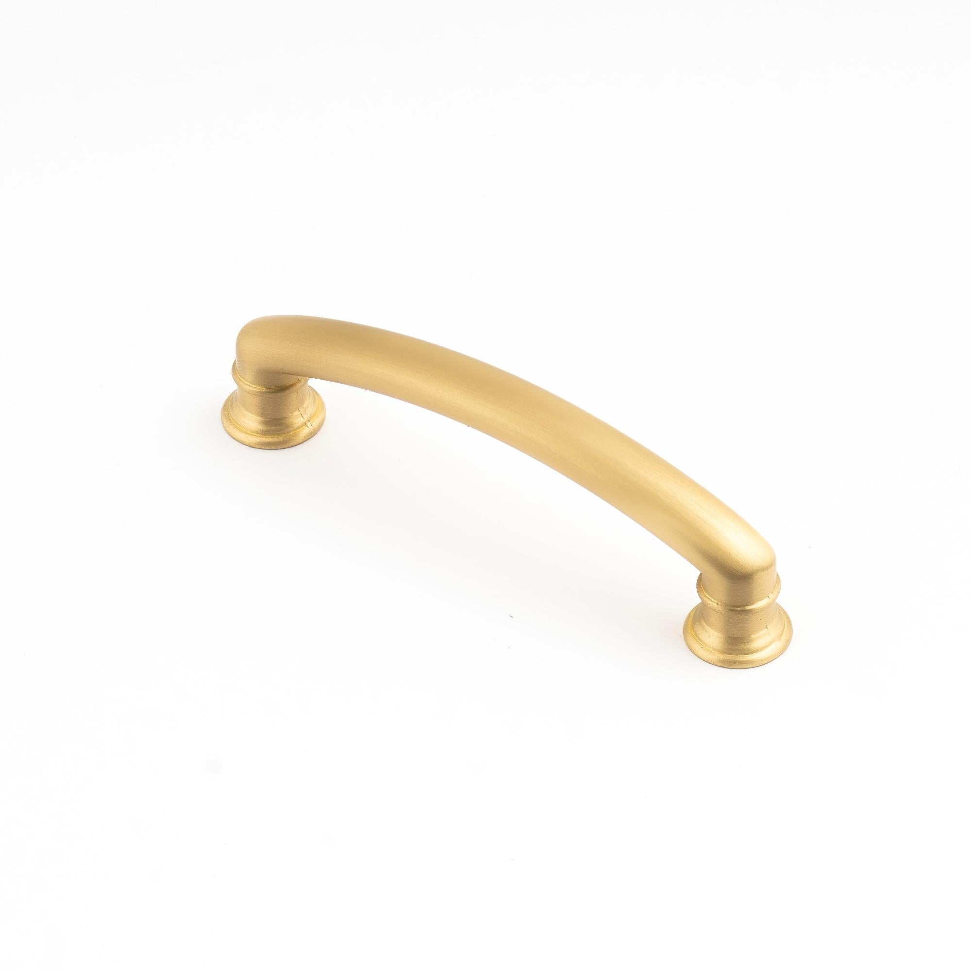 Decade 102mm Ridged Handle - Satin Brass