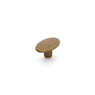 Century 37mm Oval Knob - Antique Brass