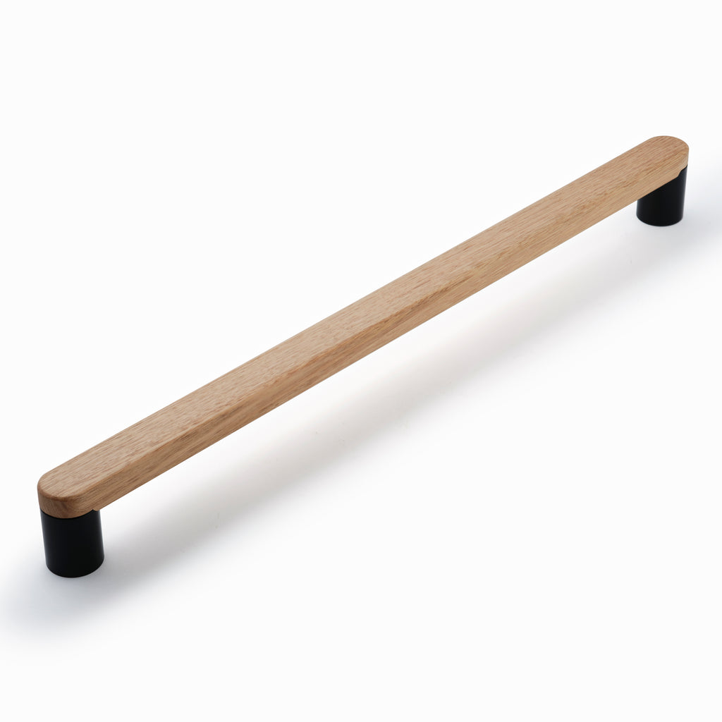 Corinna Hydrowood 600mm Entrance Handle - Rear Fix - Satin Brass – Castella