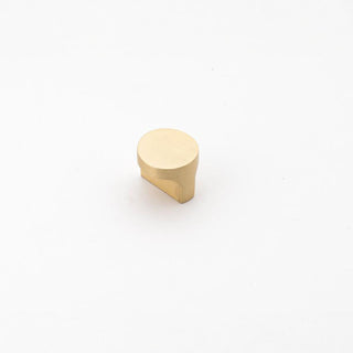 Cove 32mm Round Knob Pull - Brushed Brass
