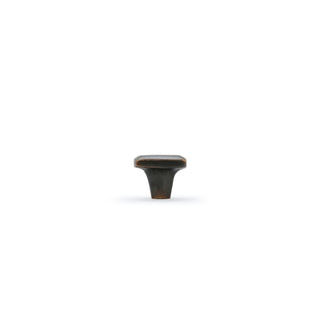 Cast 30x25mm Rectangle Knob - Dark Bronze