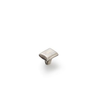 Cast 30x25mm Rectangle Knob - Silver