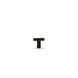 Cast 25mm Flat Square Knob - Dark Bronze