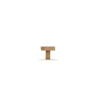 Cast 25mm Flat Square Knob - Light Bronze