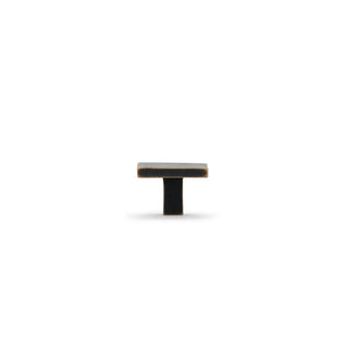 Cast 35mm Flat Square Knob - Dark Bronze