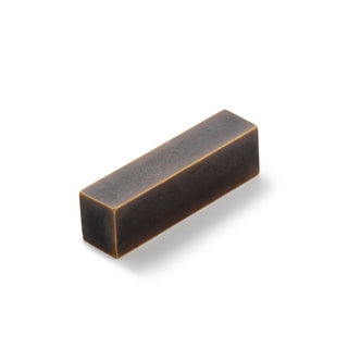 Cast 96mm Square Cup Pull - Dark Bronze