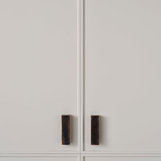 Cast 96mm Square Cup Pull - Dark Bronze