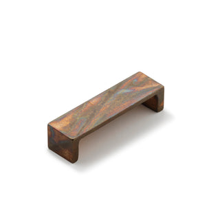 Cast 96mm Square Cup Pull - Light Bronze