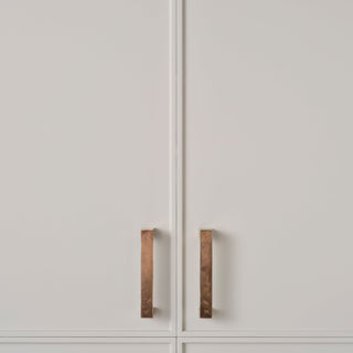 Cast 128mm D-Pull Handle - Light Bronze