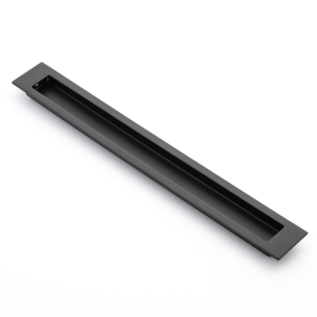 Slate 300mm Recessed Pull - Matt Black – Castella