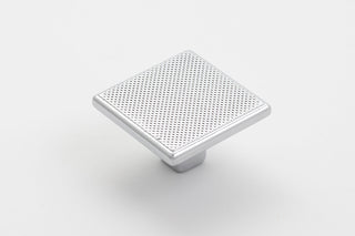 Monaco 35mm Square Knob - Polished Chrome