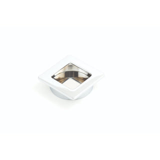 Dune 50mm Square Recessed Pull - Polished Chrome