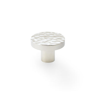 Tarn 38mm Hammered Knob - Polished Nickel