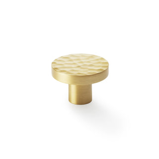 Tarn 38mm Hammered Knob - Satin Brass