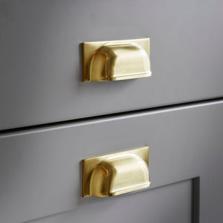 Hastings 203mm Cup Pull - Satin Brass PVD