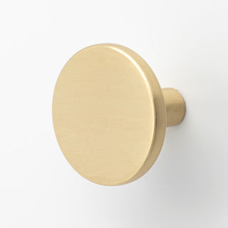 Reed 35mm Round Knob - Brushed Gold