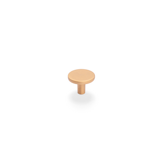 Reed 35mm Round Knob - Satin Brass