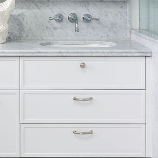 Decade 102mm Ridged Handle - Polished Nickel