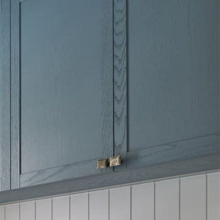 Cast 40x30mm Rectangle Knob - Silver