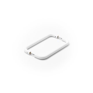 Stream 200mm Entrance Pull 316 Grade SS - Matt White - Back-to-Back