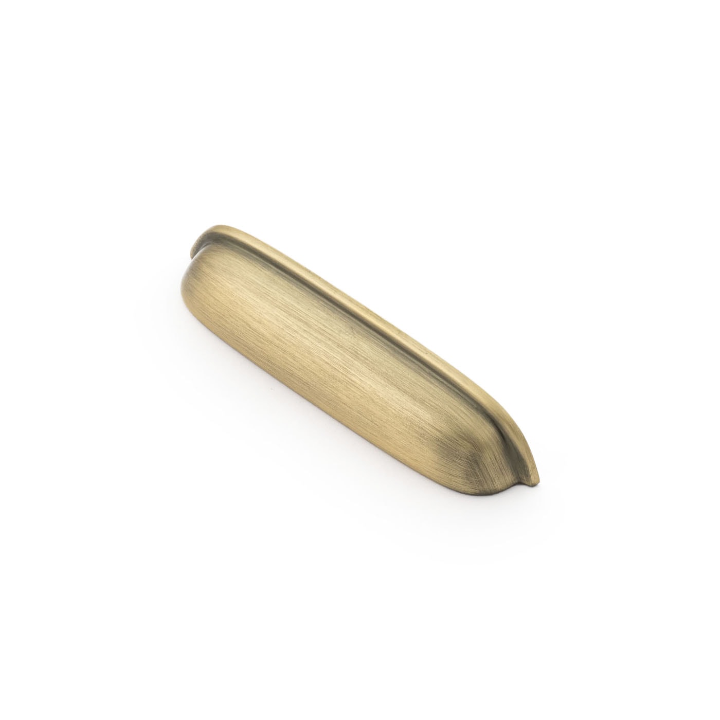 Supple 96mm Cup Pull - Brushed Antique Brass - Castella