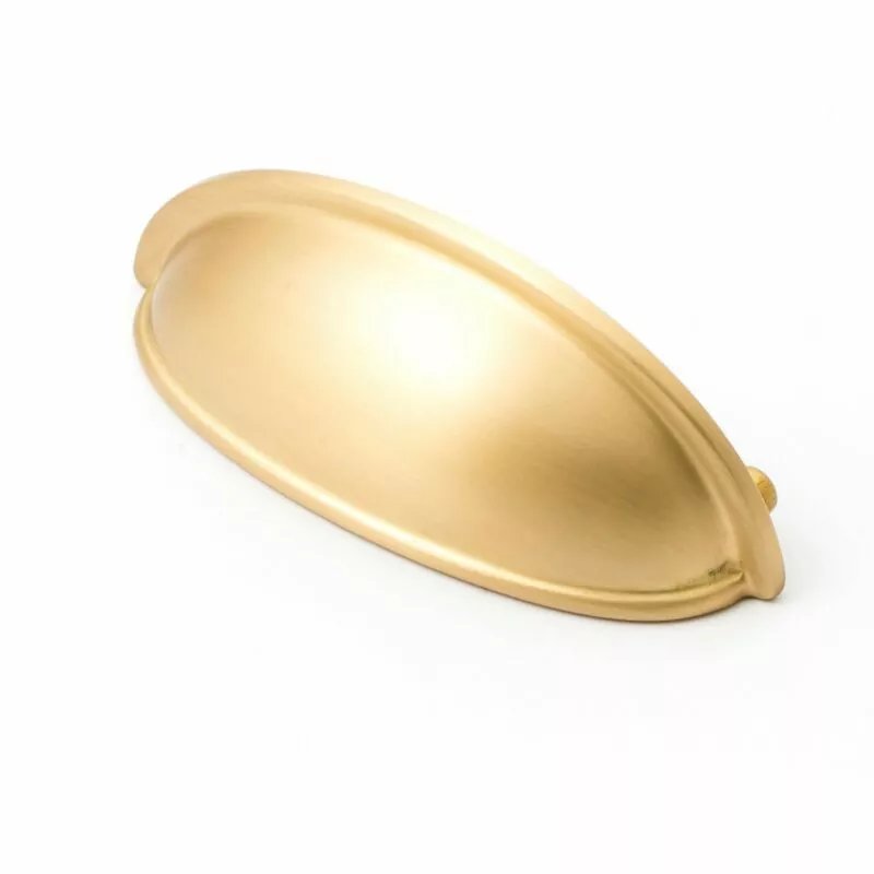 Satin Brass Close Satin Gold Cup Pull Handle