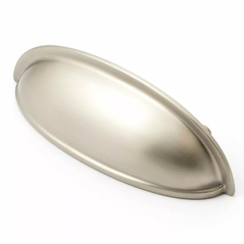 Brushed Nickel Cup Pull Handle