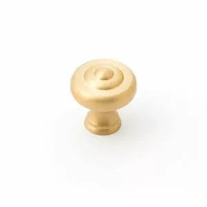 Satin Gold Fluted Knob