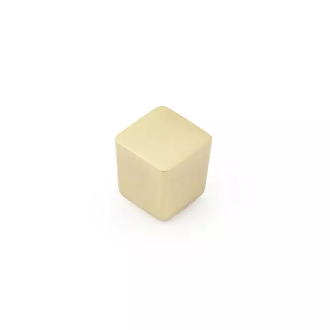 urbane cylinder knob cube gold